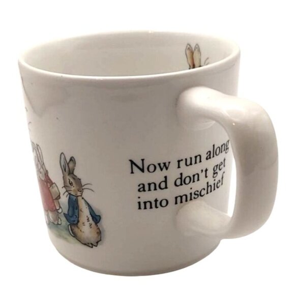 Vintage Wedgwood Peter Rabbit Beatrix Potter Childs Nursery Rhyme Mug England - Picture 4 of 8